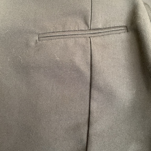 Ann Taylor signature black straight leg mid rise flat front classic pant SZ4 - Picture 10 of 11